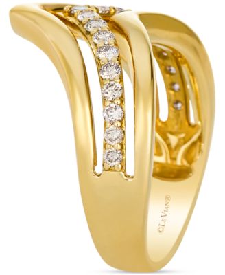 Nude Diamond Ring (3/8 ct. t.w.) set in 14k Yellow Gold