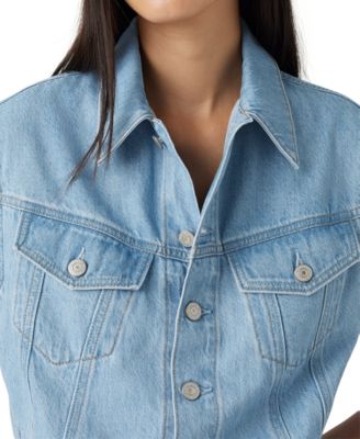 Women's Cotton Iconic Sleeveless Denim Dress