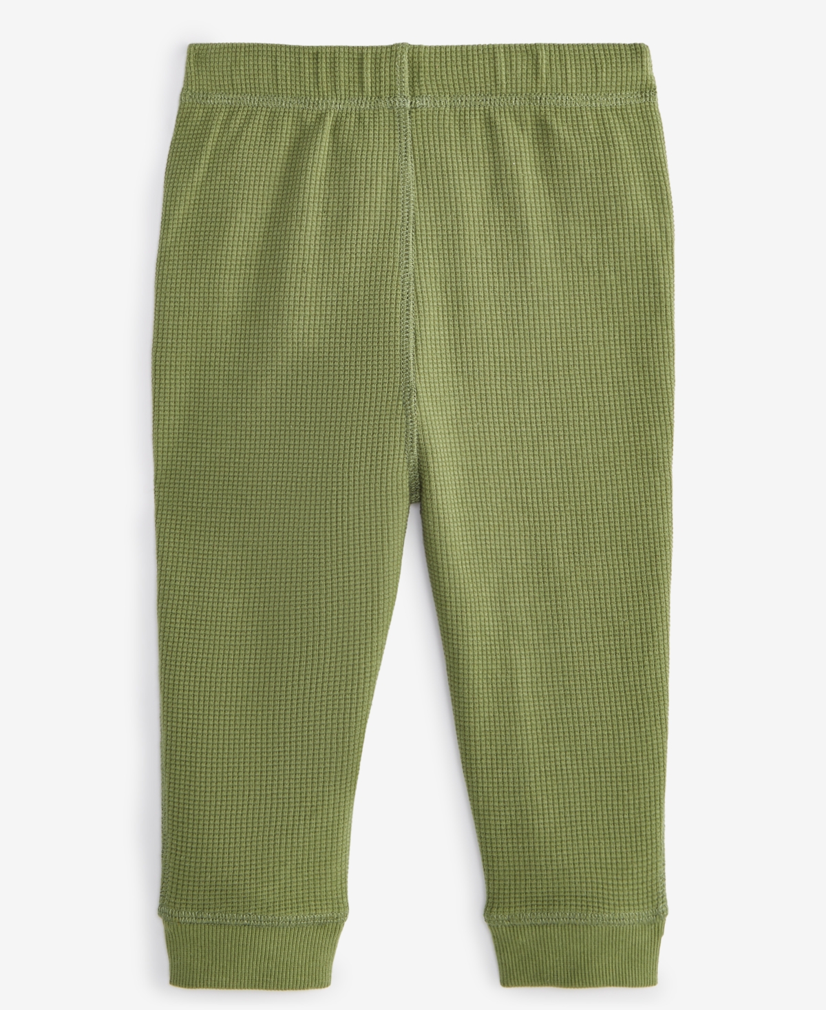 First Impressions Baby Boys Solid Waffle Jogger Pants, Exclusively At Macy's In Green