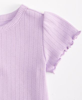 Baby Girls Mix and Match Short-Sleeve Pointelle T-Shirt
