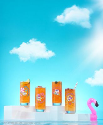 Hello Kitty Friends Summer Drinking Glasses, Set of 4