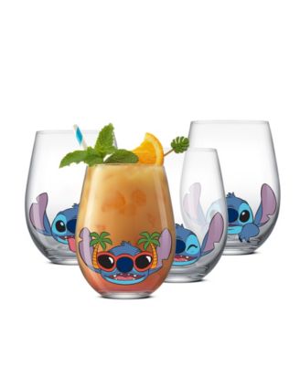 Lilo Stitch Silly Sips Stemless Drinking Glasses, Set of 4