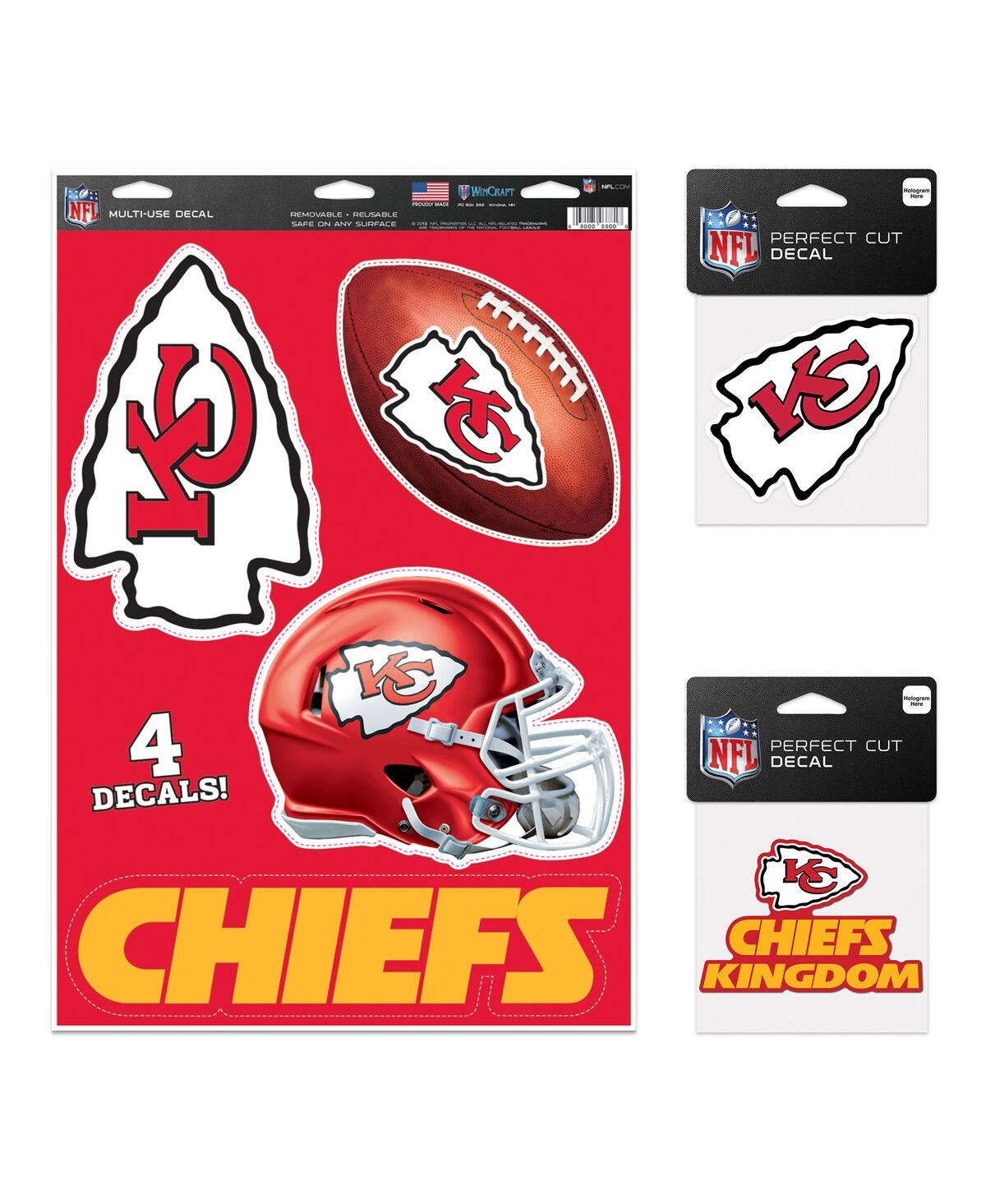 Wincraft Kansas City Chiefs Decal Variety Pack In Transparent