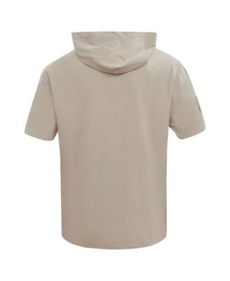 Men's Tan Dallas Cowboys Neutrals Capsule Short Sleeve Pullover Hoodie