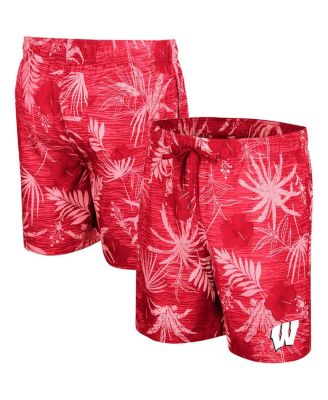 Colosseum Men's Red Wisconsin Badgers What Else is New Swim Shorts - Macy's