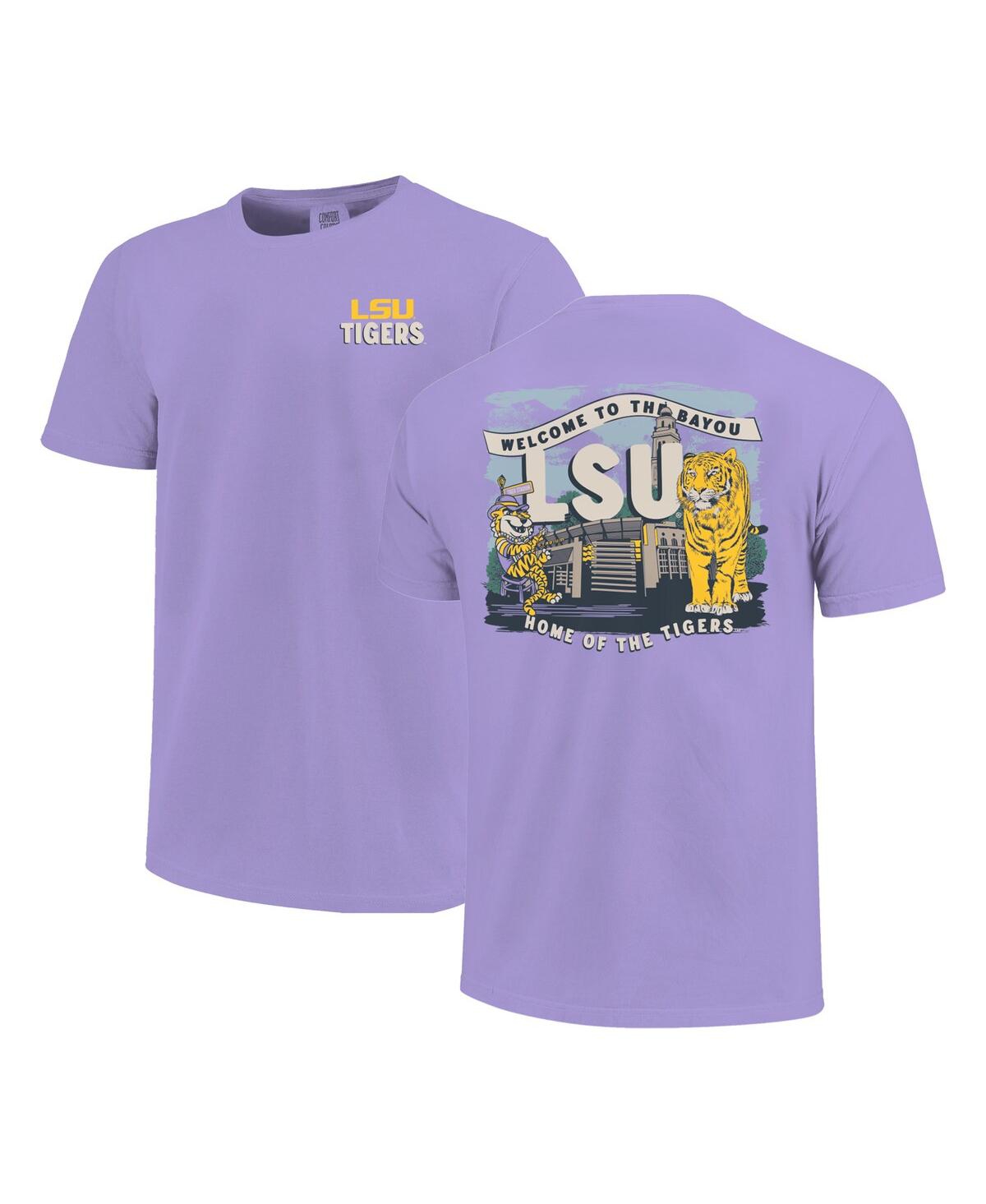 Image One Big Boys And Girls Purple Lsu Tigers Local Campus Scene T-shirt In Purple