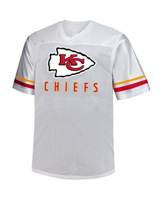 Men's Travis Kelce White Kansas City Chiefs Big Tall V-Neck Fashion Jersey