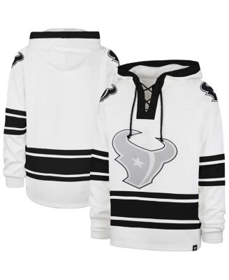'47 Brand - Men's ' Brand White Houston Texans After Image Superior Lacer with Hood
