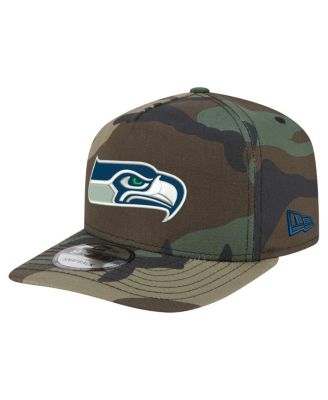 New Era - Men's Camo Seattle Seahawks Woodsy 9FIFTY Snapback Hat