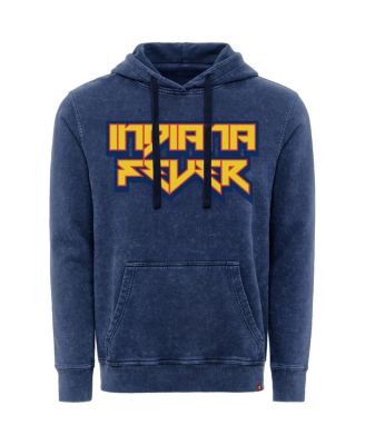 Men's and Women's Navy Indiana Fever Rock Roll Collection Jimi Mineral Wash Pullover Hoodie