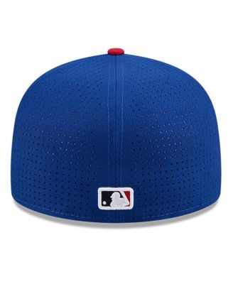 Men's Blue/Red Atlanta Braves 2025 MLB All-Star Game Workout Side Patch 59FIFTY Fitted Hat