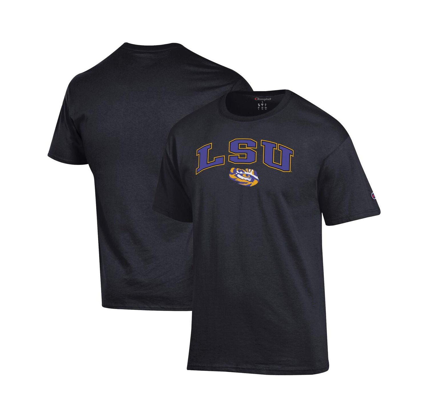 Men's Black LSU Tigers Arch Over Logo T-Shirt