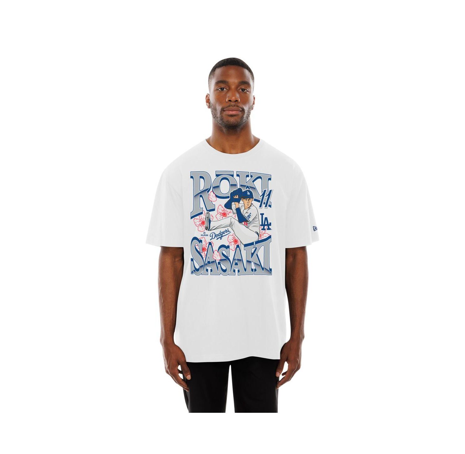 Men's Roki Sasaki White Los Angeles Dodgers Player T-Shirt