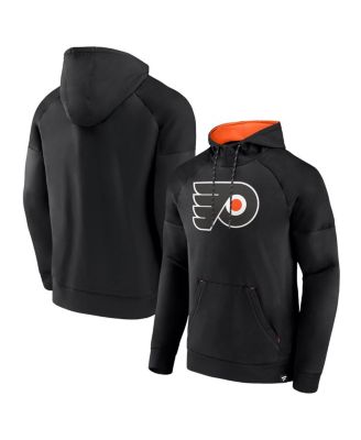 Fanatics - Men's Black Philadelphia Flyers Iconic Defender Raglan Pullover Hoodie