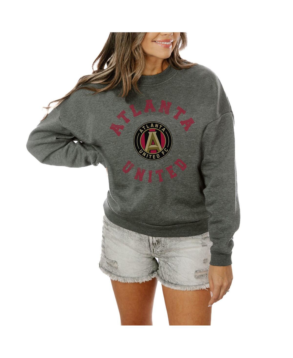 Gameday Couture Women's Charcoal Atlanta United Fc Fleece Pullover Sweatshirt In Gray