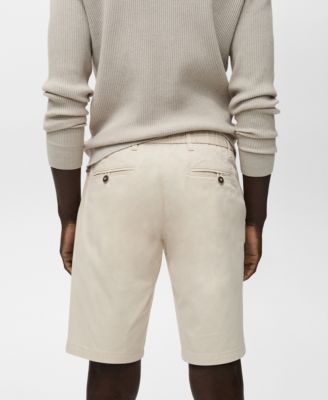 Men's Straight Cotton 10" Bermuda Shorts