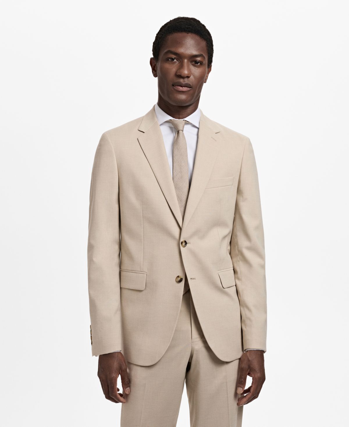 Мужской приталенный костюм-блейзер Milan