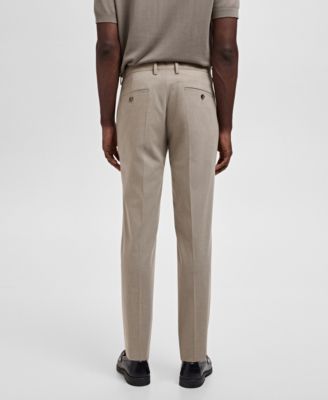 Men's Stretch Fabric Super Slim-Fit Suit Pants