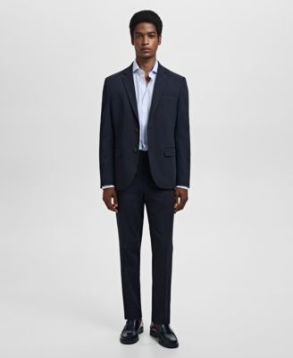 Men's Slim-Fit Thousand Striped Dress Shirt