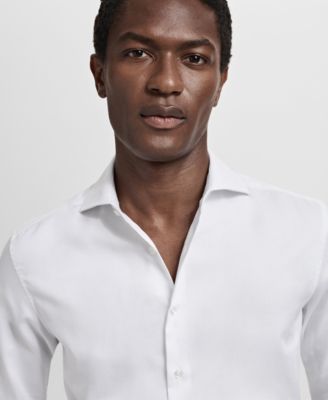 Men's Cotton Slim-Fit Dress Shirt