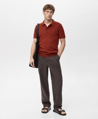 Men's Fine-Knit Cotton Polo Shirt