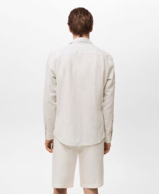 Men's Cotton Linen-Blend Shirt