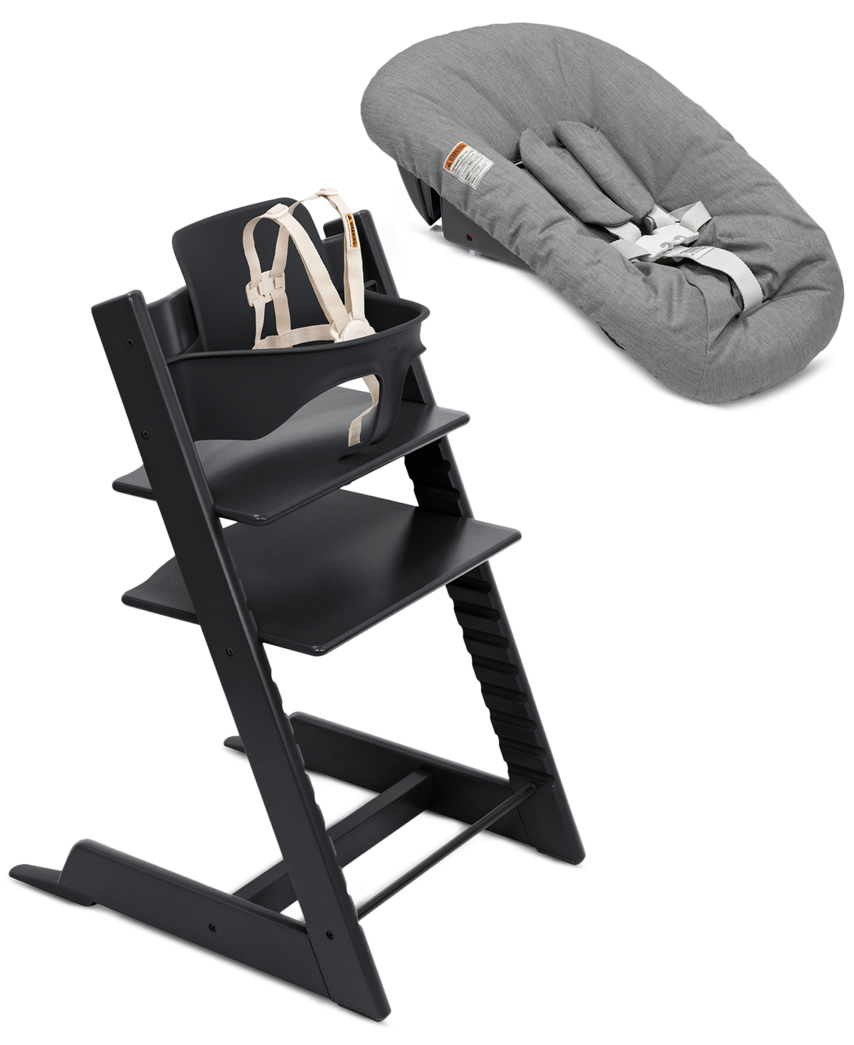 Stokke Baby Tripp Trapp High Chairâ² And Newborn Set In Black