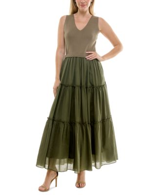 Taylor - Women's Sleeveless Tiered A-Line Dress
