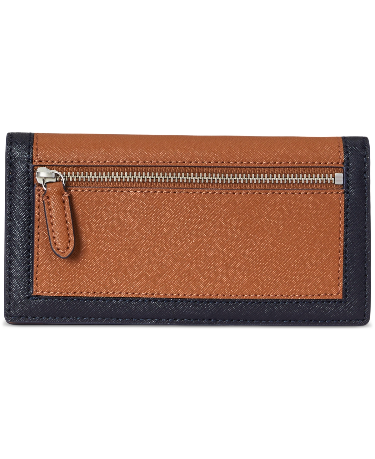 Ralph Lauren Crosshatch Leather Slim Wallet