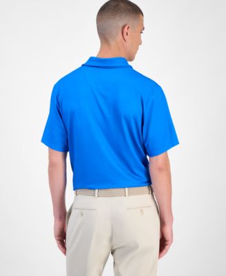 Men's Ombr&eacute; Plaid-Print Short-Sleeve Golf Polo Shirt