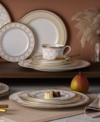 Trefolio Gold 40-Piece Dinnerware Set, Service For 8