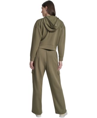 Women's Drop-Shoulder High-Line Zip Scuba Hoodie