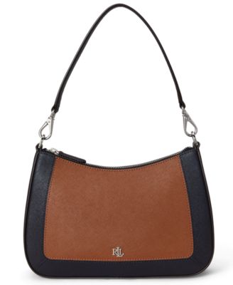 Two-Tone Leather Small Danni Bag