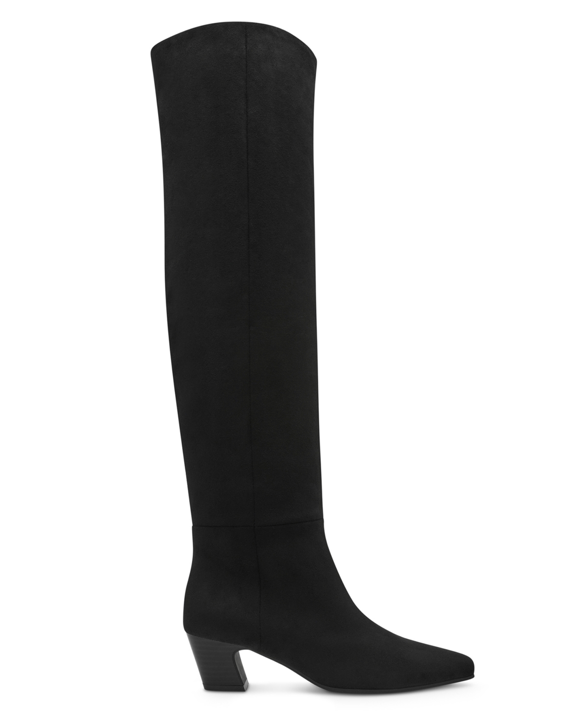 Dv Dolce Vita Women's Stryker Wide-calf Over-the-knee Pull On Heeled Boots In Black