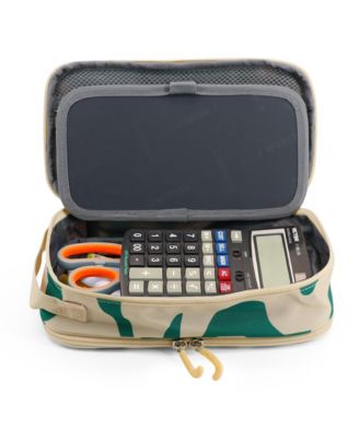 Doodle Pencil Case with Organizational Pockets and Handle Strap