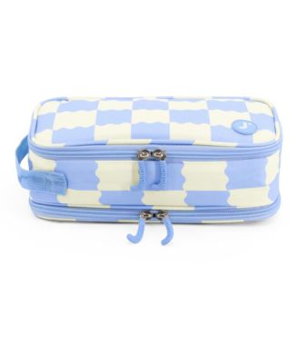 Doodle Pencil Case with Organizational Pockets and Handle Strap