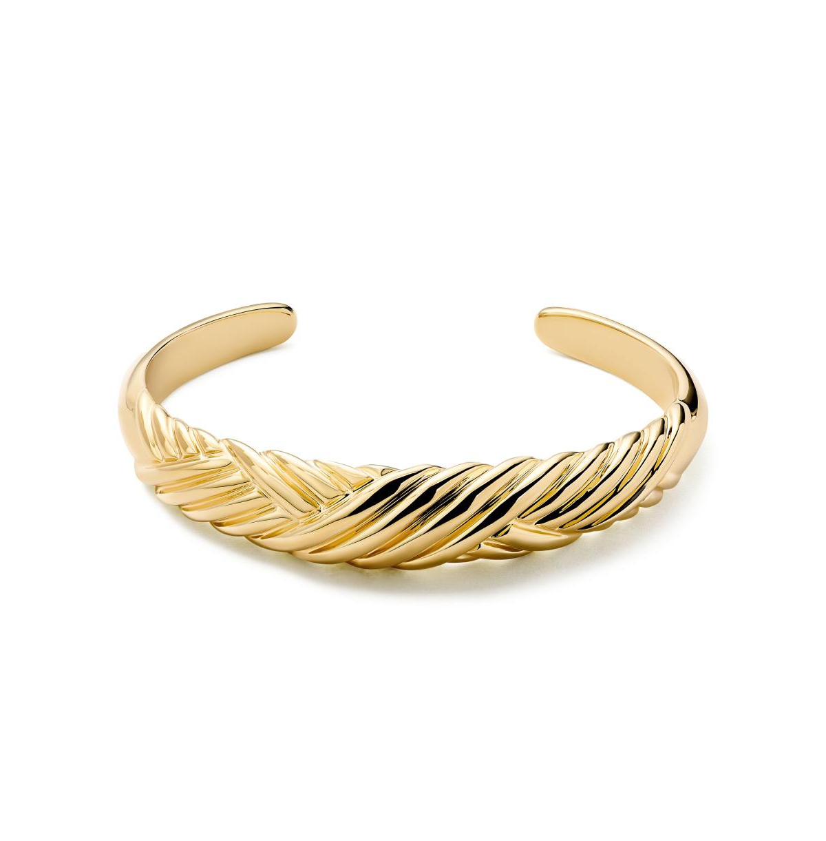 Gold Cuff Bracelet - Kamilla - Gold