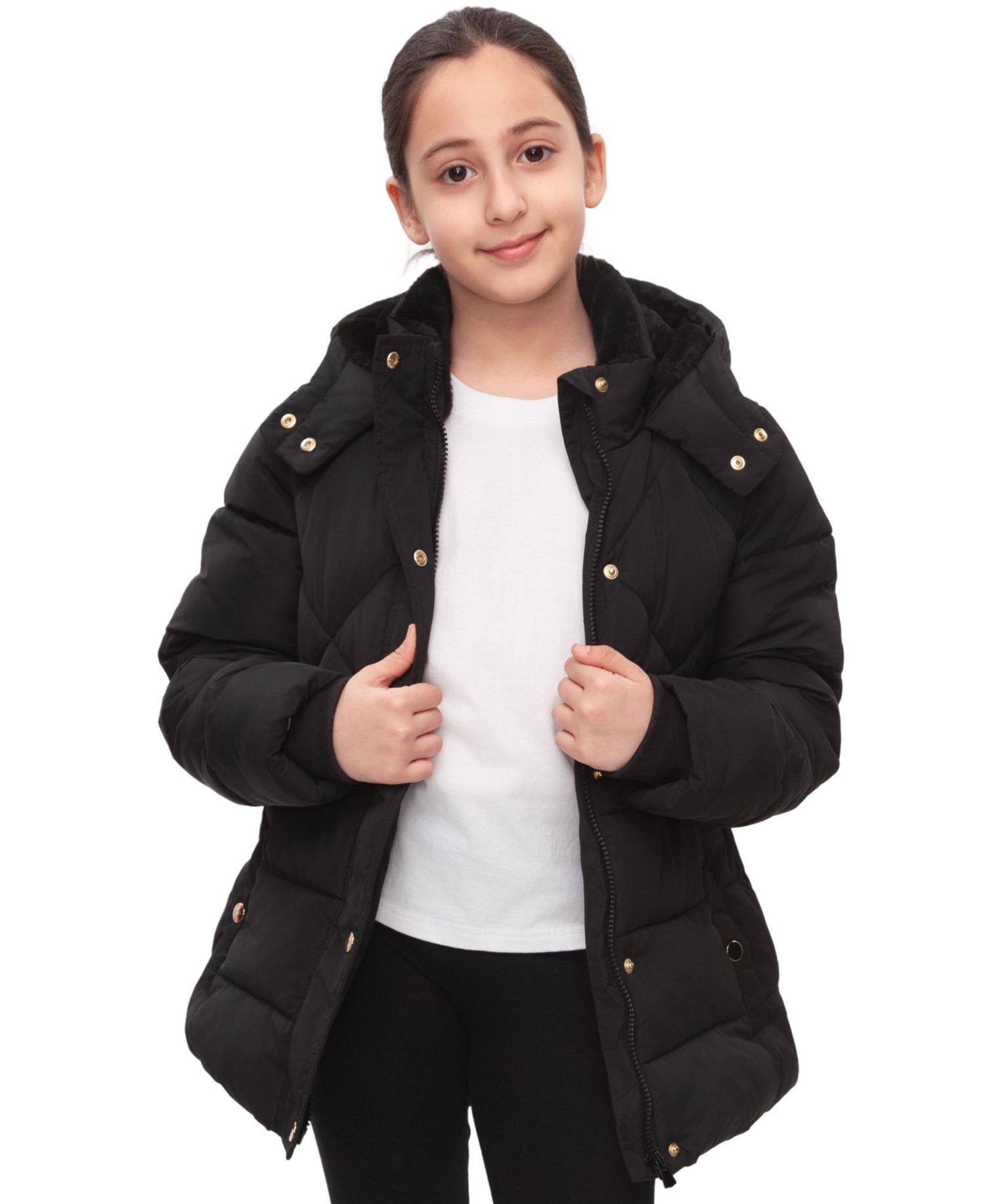 Little and Big Girls' Timeless Quilted Coat