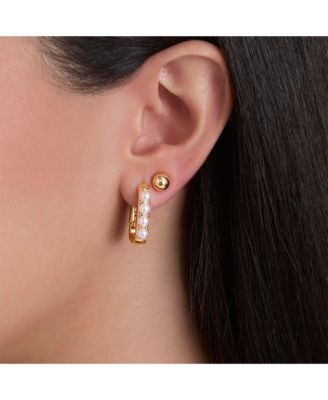 Pearl Stud Earring Set of 3