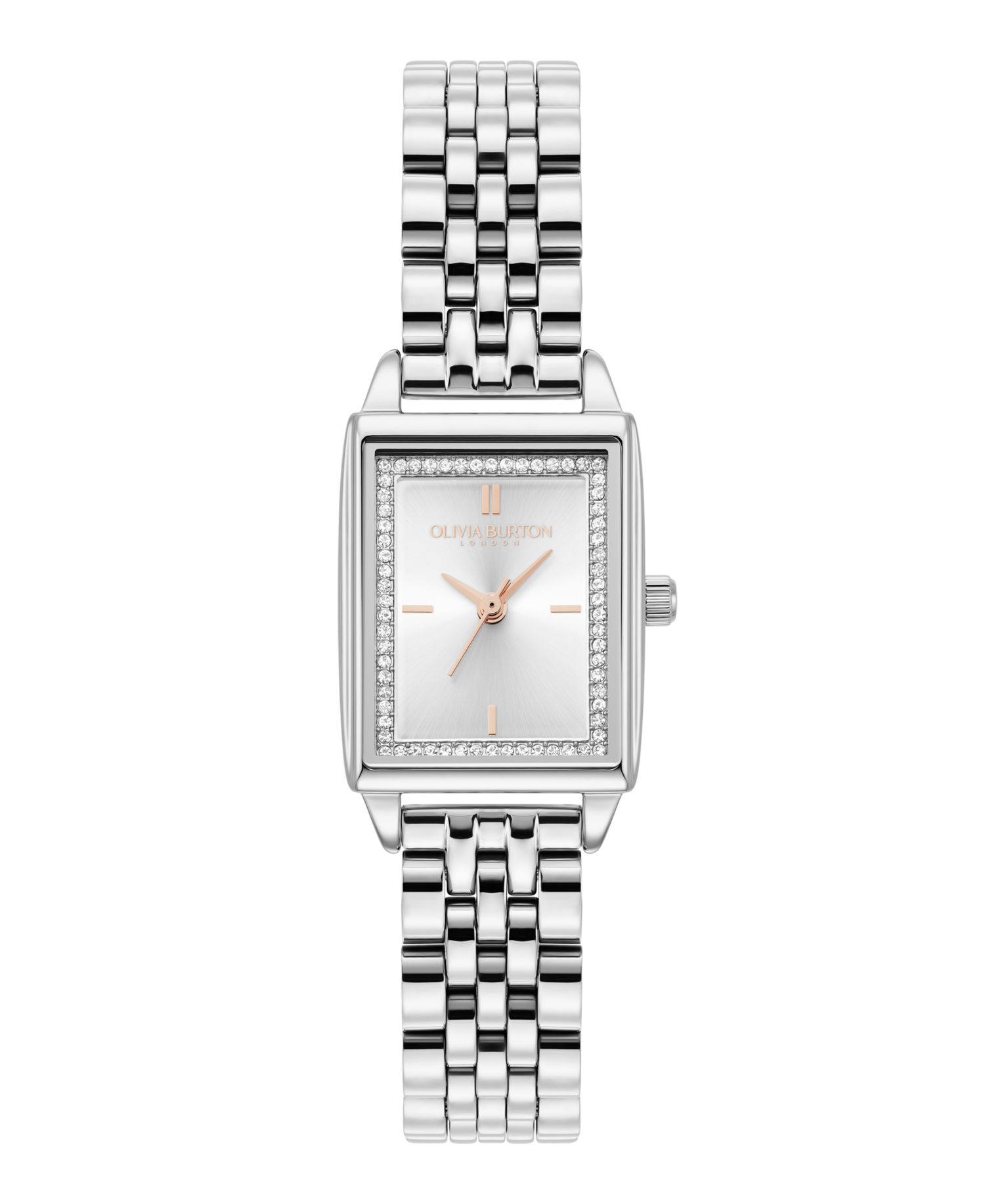 Women's Quartz Silver-Tone Stainless Steel Bracelet Watch 25.5mm x 20.5mm