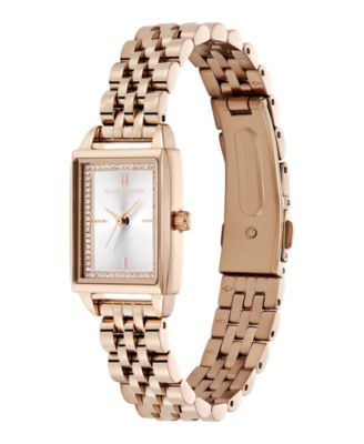 Women's Quartz Carnation Gold-Tone Stainless Steel Bracelet Watch 25.5mm x 20.5mm
