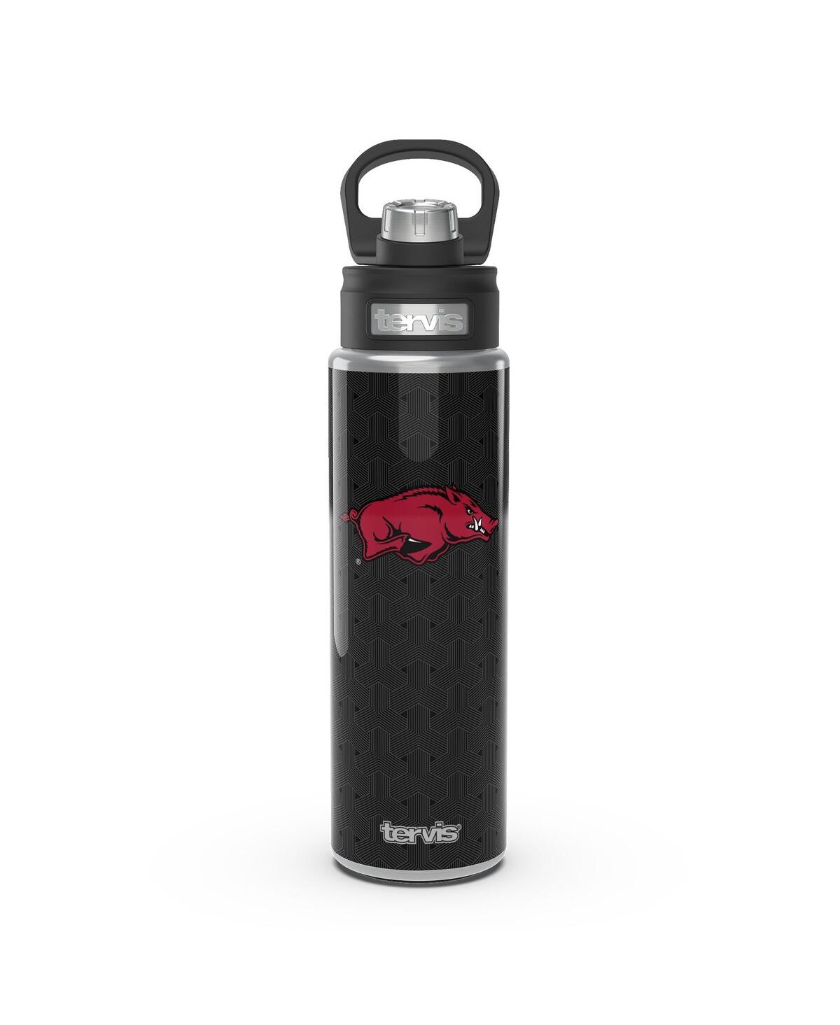 Tervis Arkansas Razorbacks 24oz. Weave Stainless Steel Wide Mouth Bottle In Transparent
