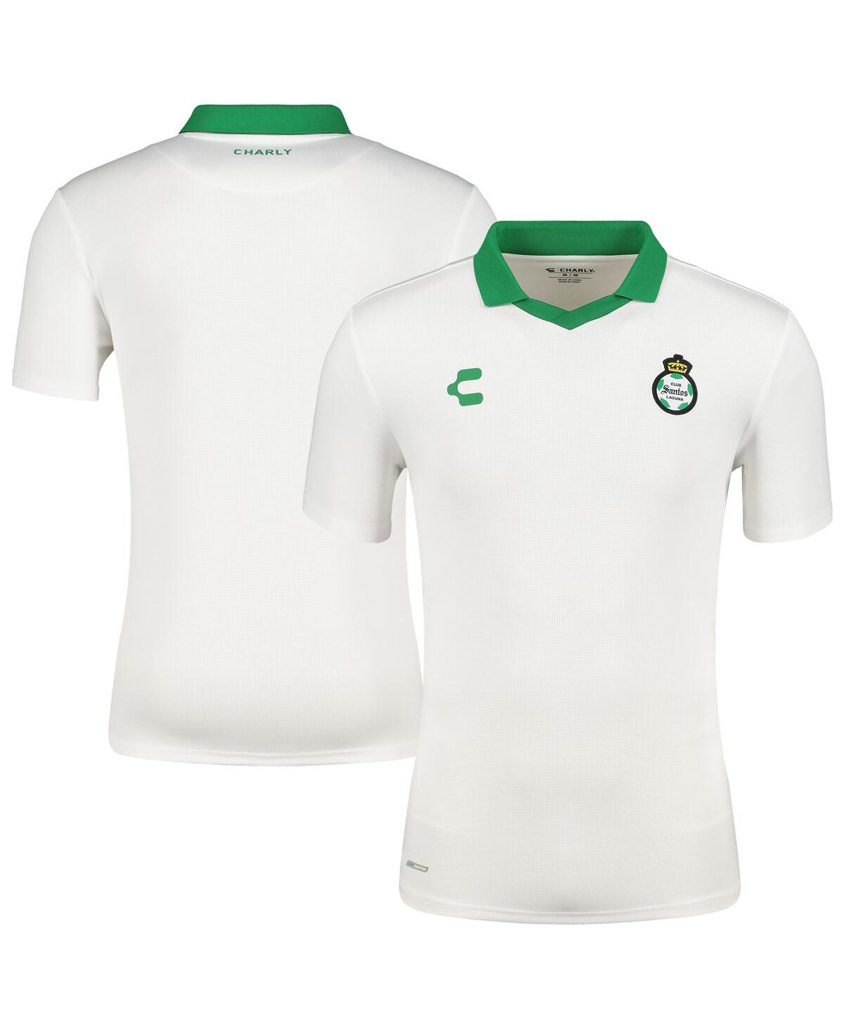 Men's White Santos Laguna Dry Factor Polo Shirt - White