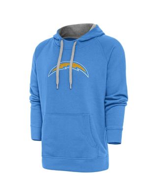 Antigua - Men's Powder Blue Los Angeles Chargers Victory Chenille Pullover Hoodie