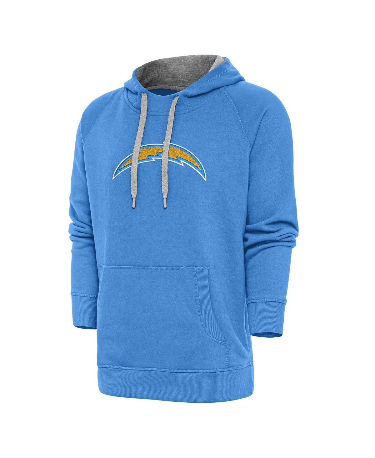 Men's Powder Blue Los Angeles Chargers Victory Chenille Pullover Hoodie - Light Blue