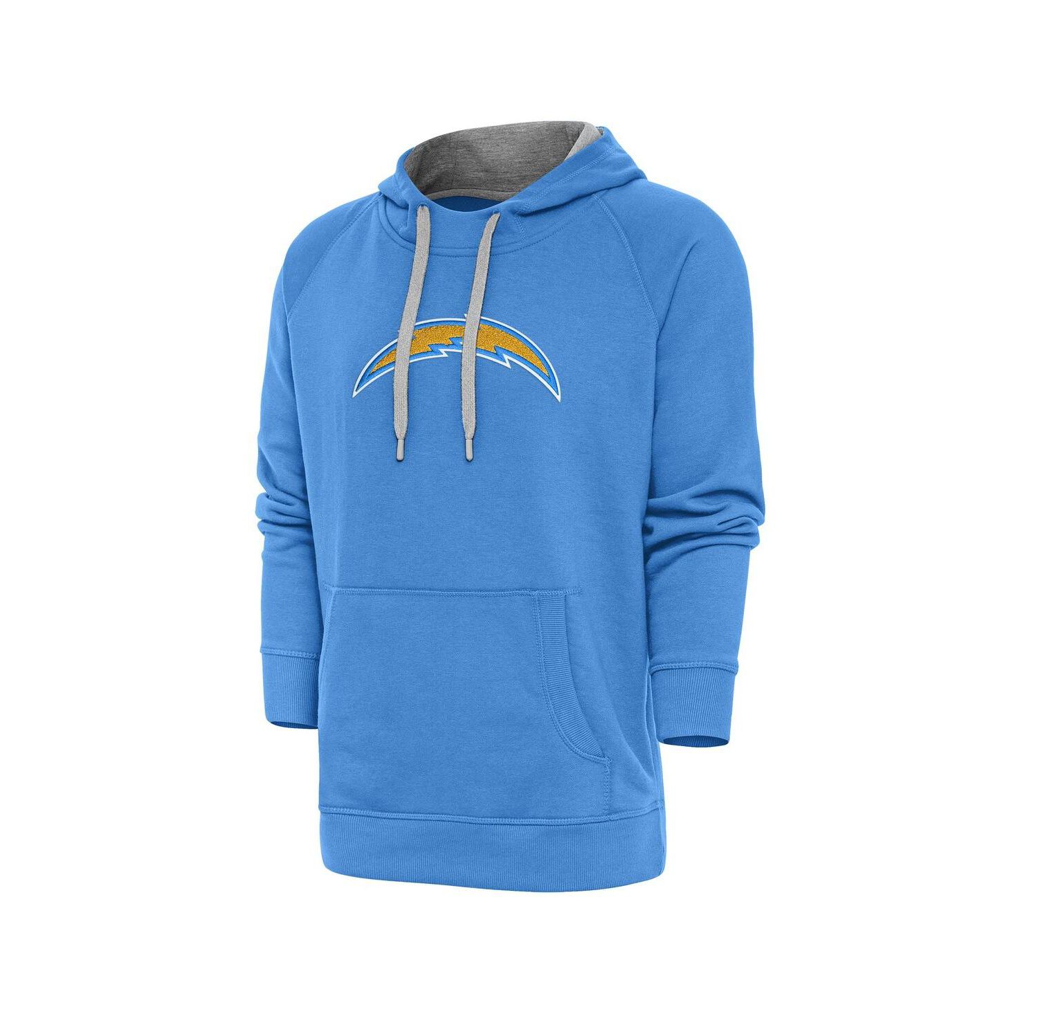Men's Powder Blue Los Angeles Chargers Victory Chenille Pullover Hoodie