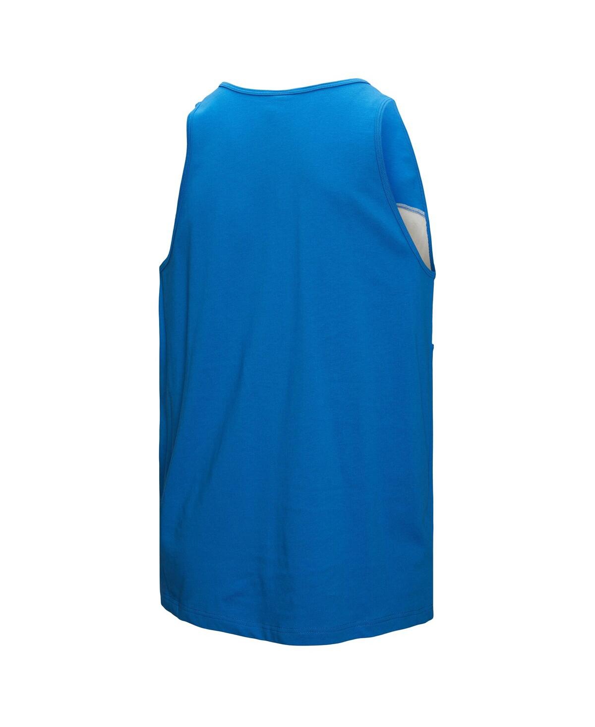Mitchell & Ness Men's Blue Detroit Lions Retro Color Block Tank Top In Blue