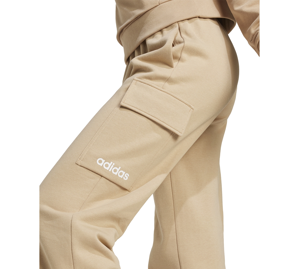 Adidas Originals Women's Essentials Fleece Cargo Sweatpants In Neutral