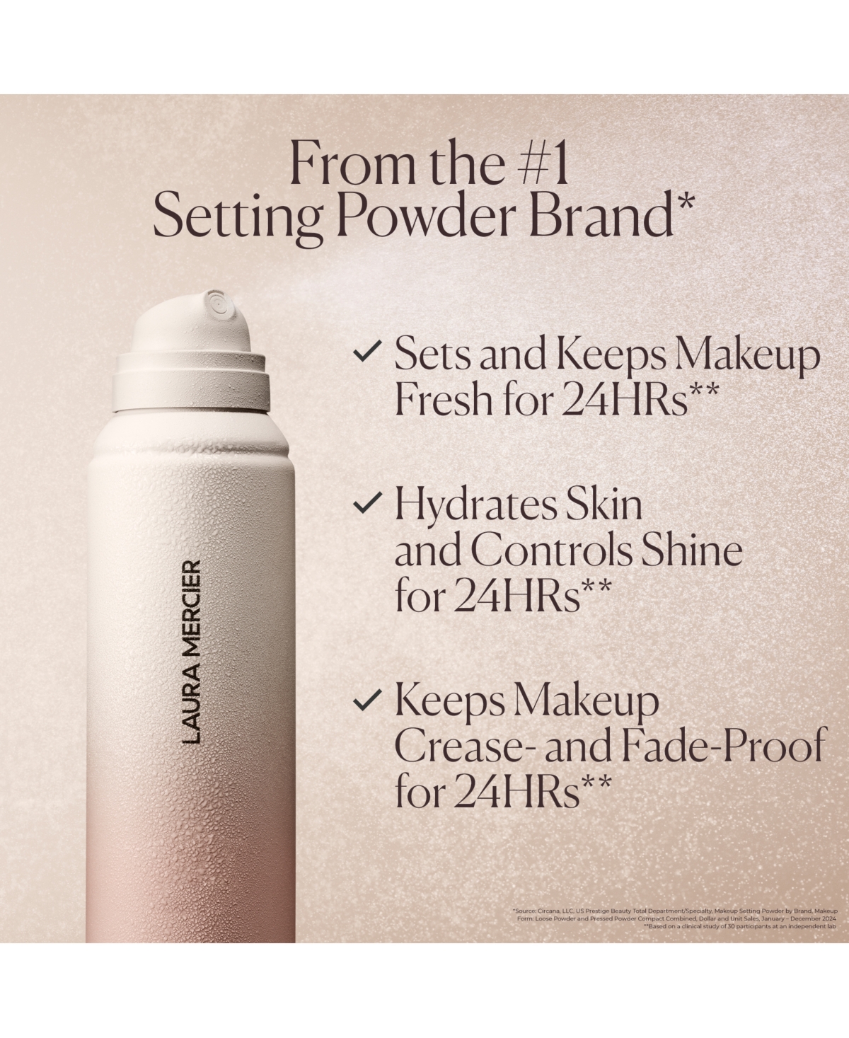 Laura Mercier Translucent Hydrating Setting Spray Ultra-blur 3.4 Oz. In Transparent
