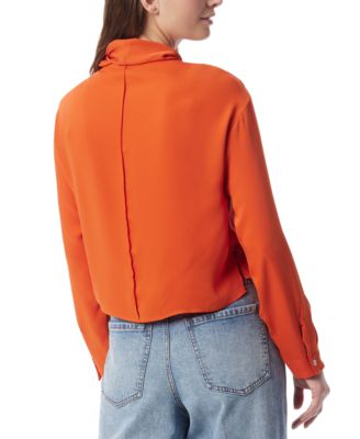 DO by Women's Soraya Solid-Color Scarf-Neck Top